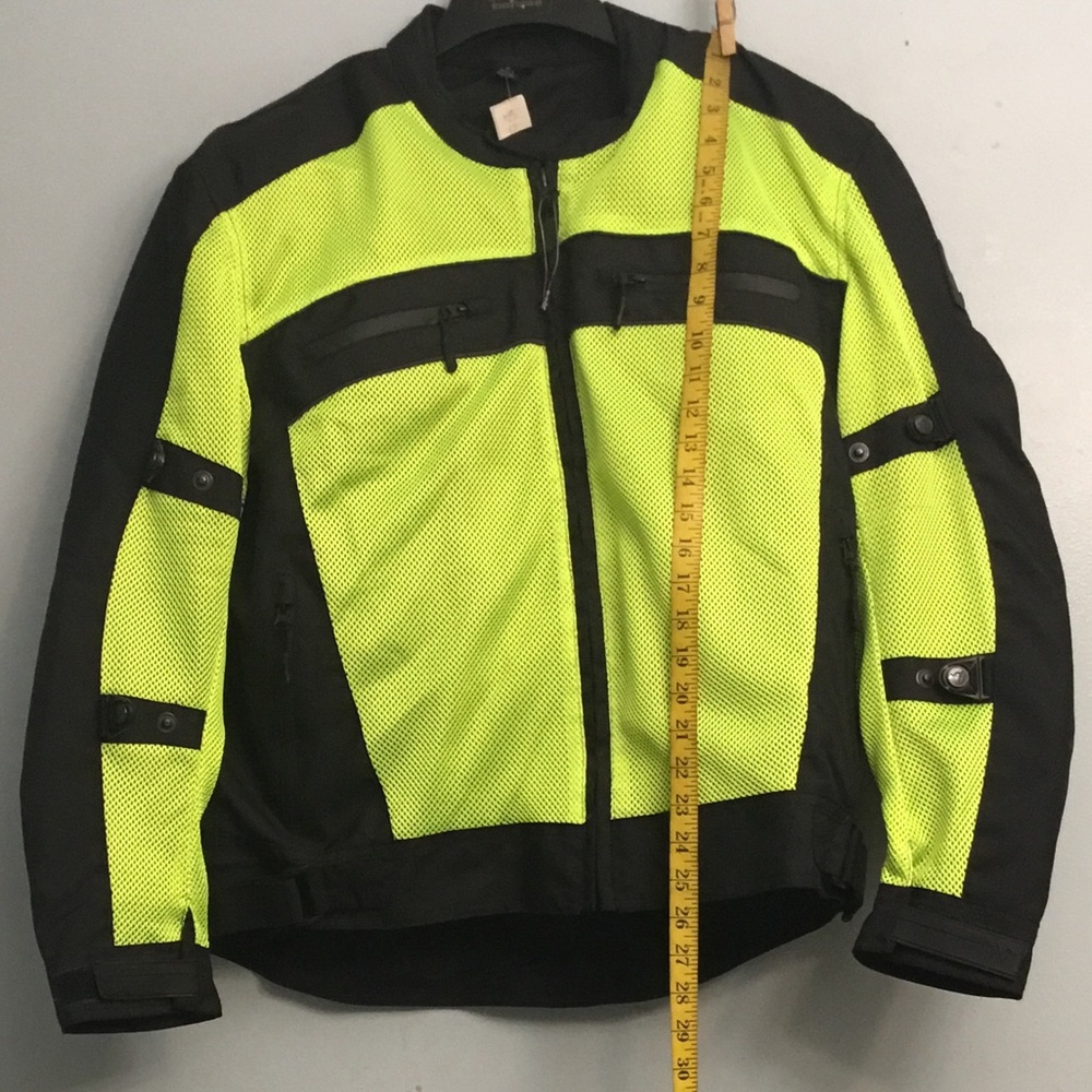 VIKING CYLCLE High-Visibility Black and Yellow Performance Jacket with Armor